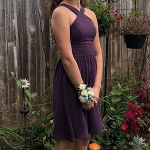 Lulus Purple Short Homecoming / Formal / Wedding Dress